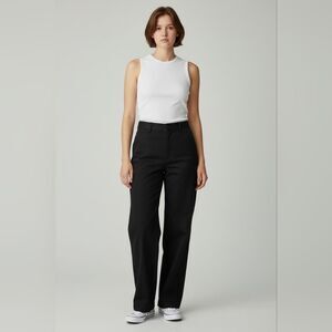 Denver Hayes Classic Fit Casual Cotton Black Trousers